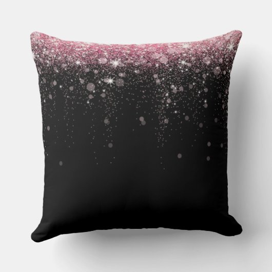 Pink Glitter Bridal Shower Cushion クッション (裏面)