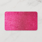 Pink Glitter Cartoon Maid House Cleaning Service  名刺 (裏面)