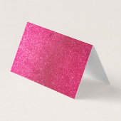 Pink Glitter Cartoon Maid House Cleaning Service  名刺 (裏面)