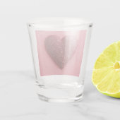 Pink glitter heart shot glasses. ショットグラス (裏面)