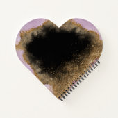 Pink Glitter Leonardo Da Vinci Gioconda ノートブック (裏面)