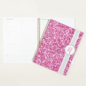 Pink Glitter Monogram Planner プランナー手帳 (ディスプレー)