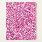Pink Glitter Monogram Planner プランナー手帳 (裏面)
