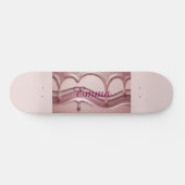 Pink Glitter Name Emma Skateboard スケートボード (横)