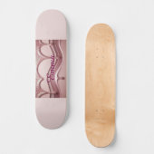 Pink Glitter Name Emma Skateboard スケートボード (正面)