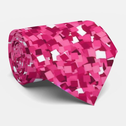 Pink Glitter Neck Tie ネクタイ (ロール)