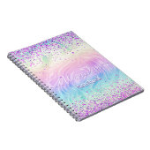 Pink Glitter Pastel Custom  ノートブック (右側)