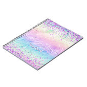 Pink Glitter Pastel Custom  ノートブック (左側)