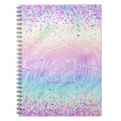 Pink Glitter Pastel Custom  ノートブック (正面)