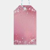 Pink Glitter Rainbow Unicorn Birthday ギフトタグ (裏面)