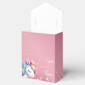 Pink Glitter Rainbow Unicorn Birthday フェイバーボックス (オープン)
