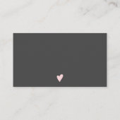 Pink glitter sparkles gradient order thank you 名刺 (裏面)