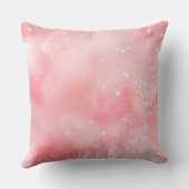 Pink Glittered Romantic Love Quote クッション (裏面)