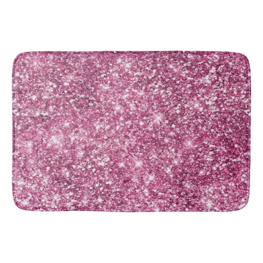 Pink Glitz Glitter Glam Sparkle バスマット (正面)