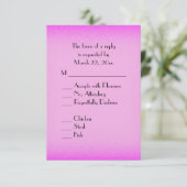 Pink Glowメニューの選択 出欠カード (スタンド正面)