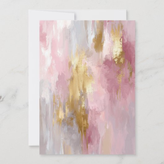 Pink Gold 75th Birthday Party 招待状 (裏面)