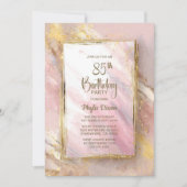 Pink Gold 85th Birthday Party 招待状 (正面)