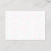 Pink Gold Bow Birthday Guess How Many Game エンクロージャーカード (裏面)