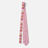 Pink Gold Brushstroke Style Neck Tie ネクタイ (裏面)