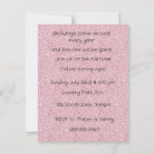 Pink & Gold Carousel Party Digital Download Invite 招待状 (裏面)