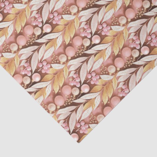 Pink Gold Christmas Pattern#22 ID1009 薄葉紙 (詳細)