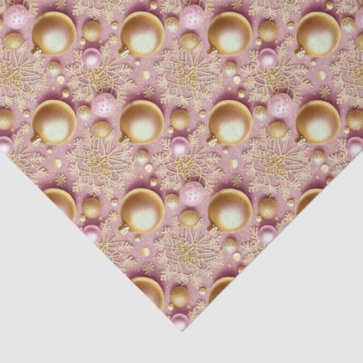 Pink Gold Christmas Pattern#31 ID1009 薄葉紙 (詳細)