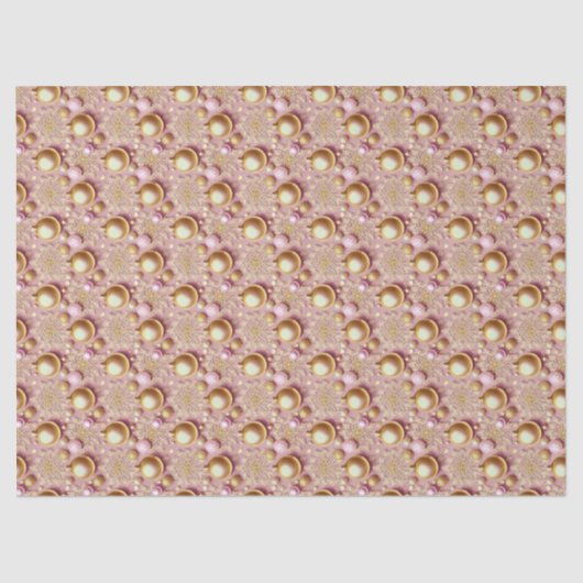 Pink Gold Christmas Pattern#31 ID1009 薄葉紙 (正面)