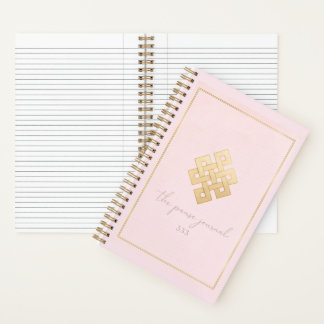 Pink & Gold Daily Reflection Journal ノートブック