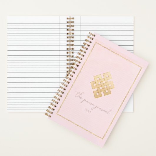 Pink & Gold Daily Reflection Journal ノートブック (内側)