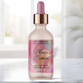 Pink Gold Foil Cosmetics or Dropper Bottle Label ラベル