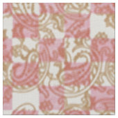 Pink Gold Gradient. Geometric Wallpaper ファブリック (クローズアップ)