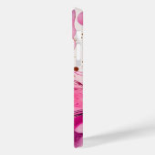 pink gold marble glitter personalized name Case-Mate iPhoneケース (裏面 / 左)