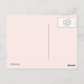Pink & Gold PersonalまたはBusiness Thank You ポストカード (裏面)