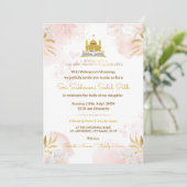 Pink & Gold Sukhmani Sahib Path Invitation Card 招待状 (スタンド正面)