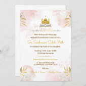 Pink & Gold Sukhmani Sahib Path Invitation Card 招待状 (正面/裏面)