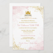 Pink & Gold Sukhmani Sahib Path Invitation Card 招待状 (正面/裏面)
