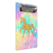 Pink Gold unicorn ミニクリップボード (アングル)