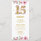 Pink Golden Mis Quince Quinceañera メニュー (正面)