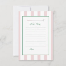 Pink Golf Time Capsule Birthday Cards
