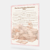 Pink Goose Libs Baby Shower Group game アクリルサイン (傾斜)