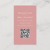 Pink Gradient Glitter Swirl • Custom Editable 名刺 (裏面)