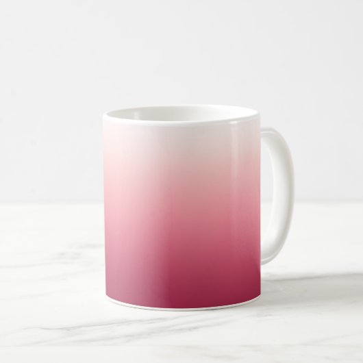 Pink Gradient Initials Mug コーヒーマグカップ (正面右)