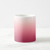 Pink Gradient Initials Mug コーヒーマグカップ (中央)