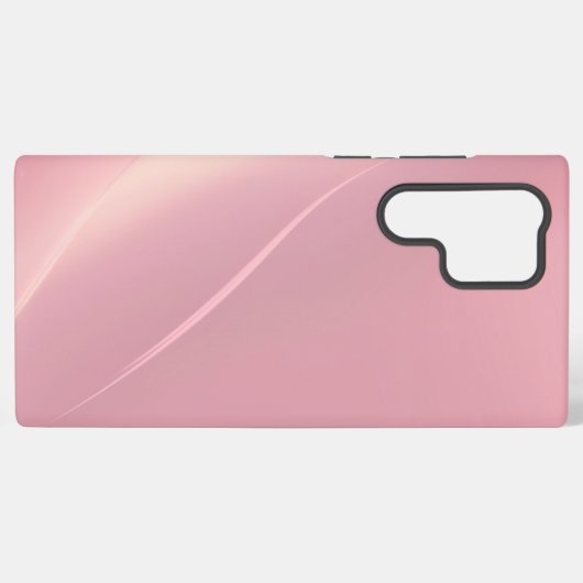 Pink Gradient Phone Case - Soft Abstract Minimal Samsung Galaxyケース (裏面横)
