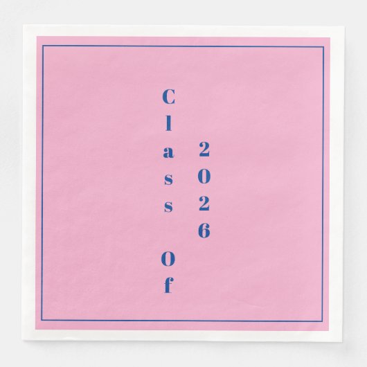  Pink Graduation Party Graduate Class Of 2026 (正面)