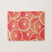 Pink grapefruit slices ジグソーパズル (横)