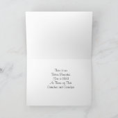 Pink & Gray Grandparent's Day "I Love You"カード カード (内部)