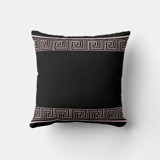 Pink Grecian Frieze Pattern クッション (裏面)