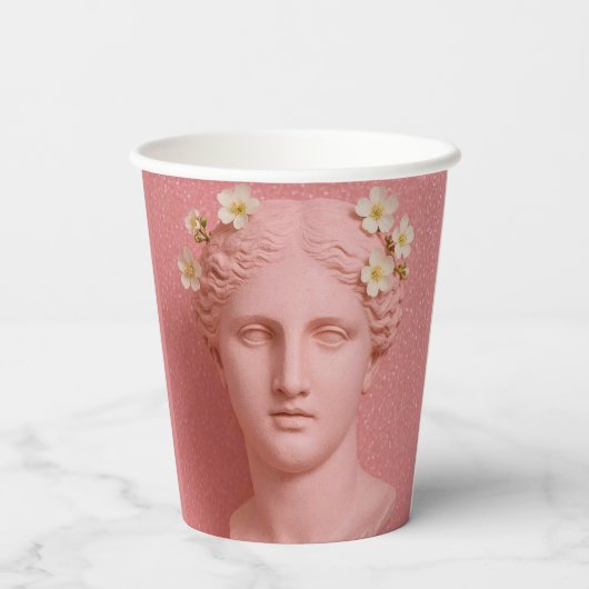 Pink Greek Paper Cups. 紙コップ (裏面)