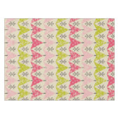 Pink & green Christmas trees. テーブルクロス (正面(横))